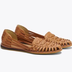 Women's Tan Leather Huarache Sandals